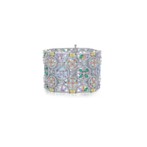 54.24 CTW Statement Multi-Colored Bracelet