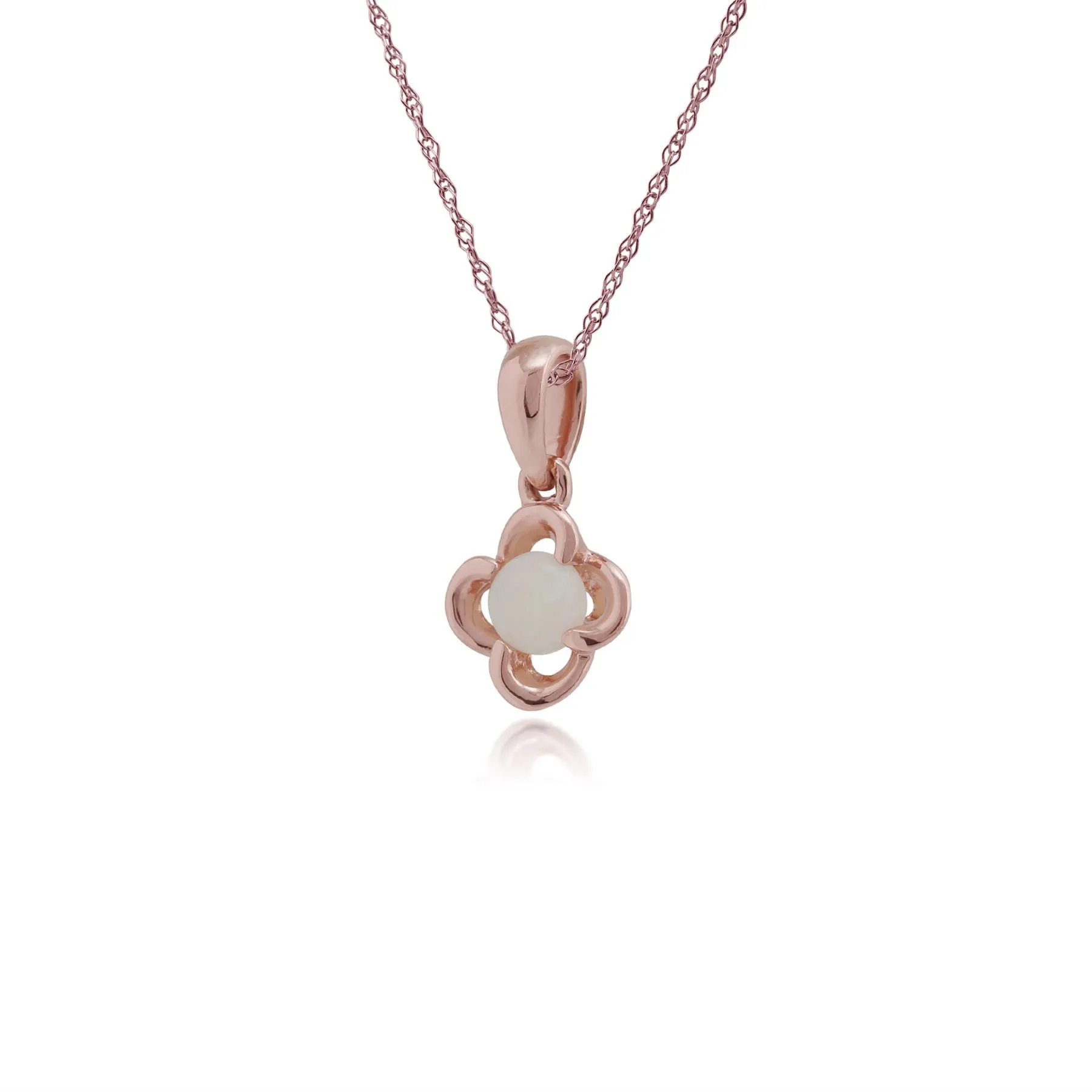 9 karat Rose Gold Opal 18zoll Halskette