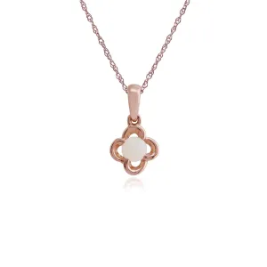 9 karat Rose Gold Opal 18zoll Halskette