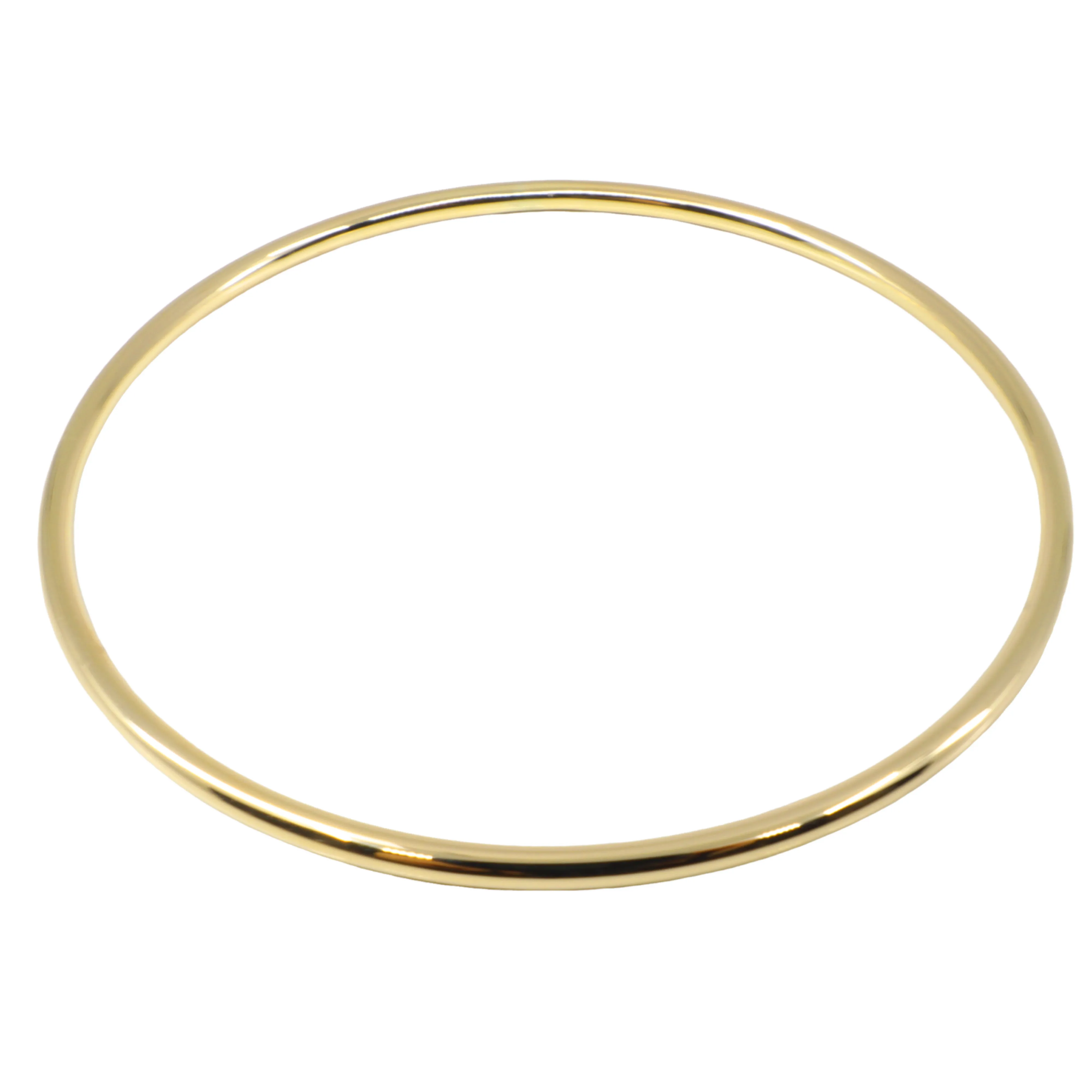 9K Yellow Gold & Sliver filled Bangle - 20769109