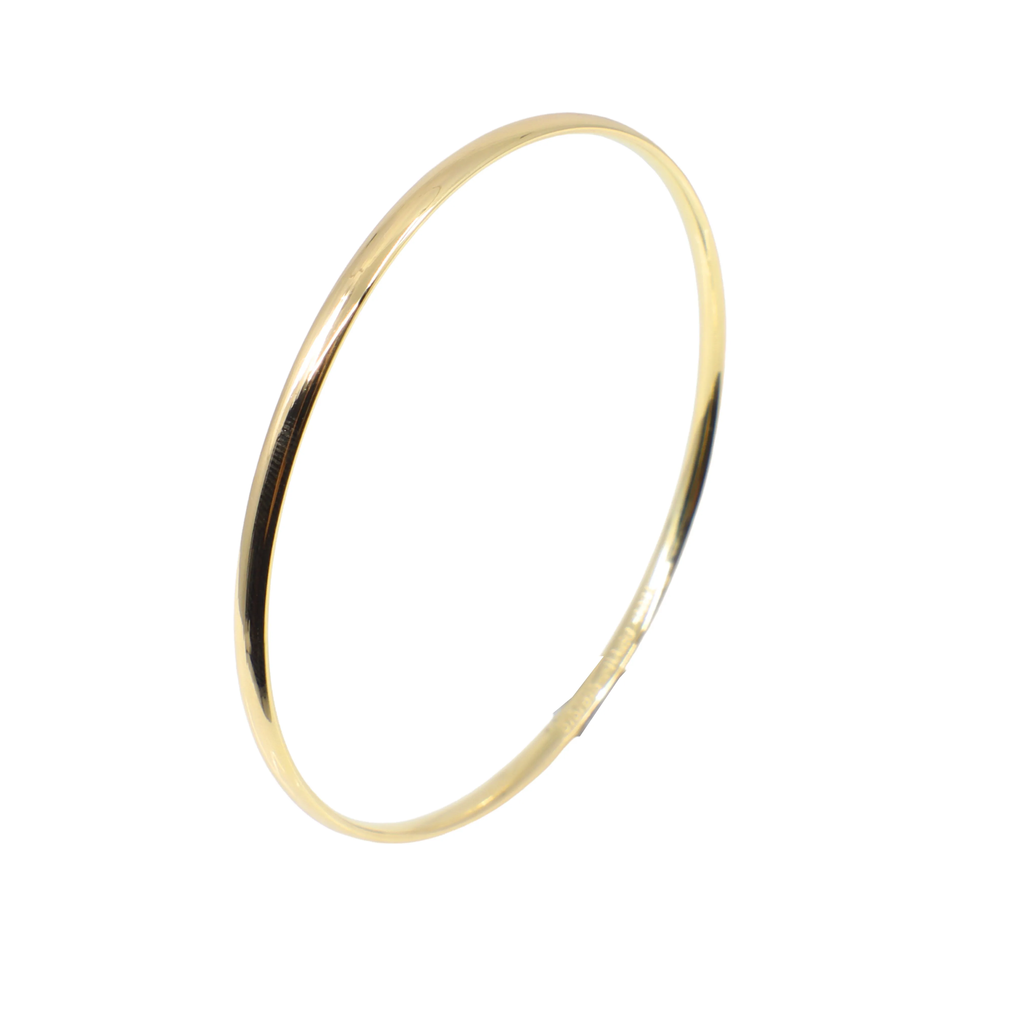 9K Yellow Gold & Sliver filled Bangle - 20769109