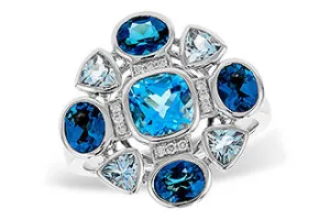 Allison Kaufman Geometric Colored Topaz Ring