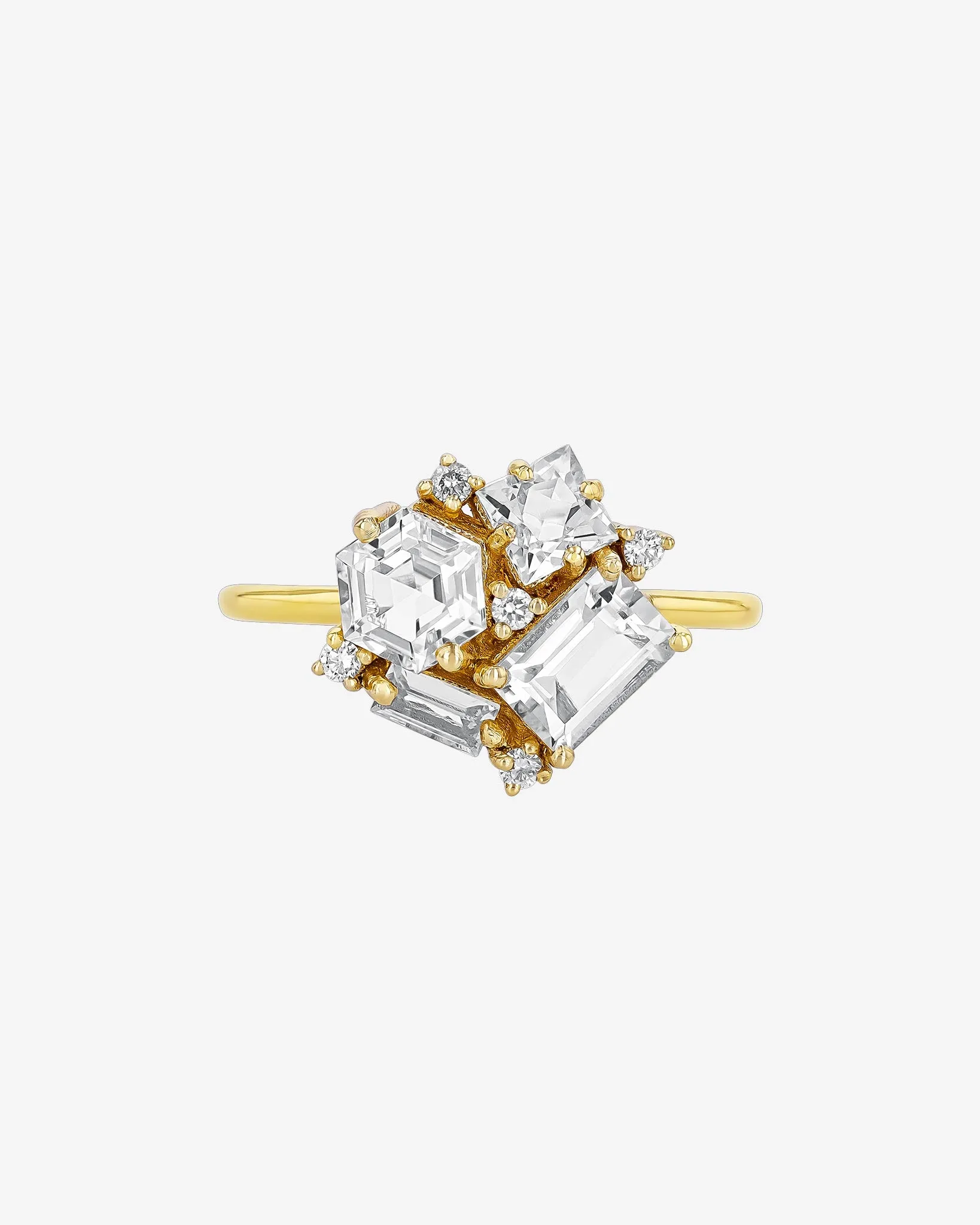 Amalfi White Topaz Blossom Ring