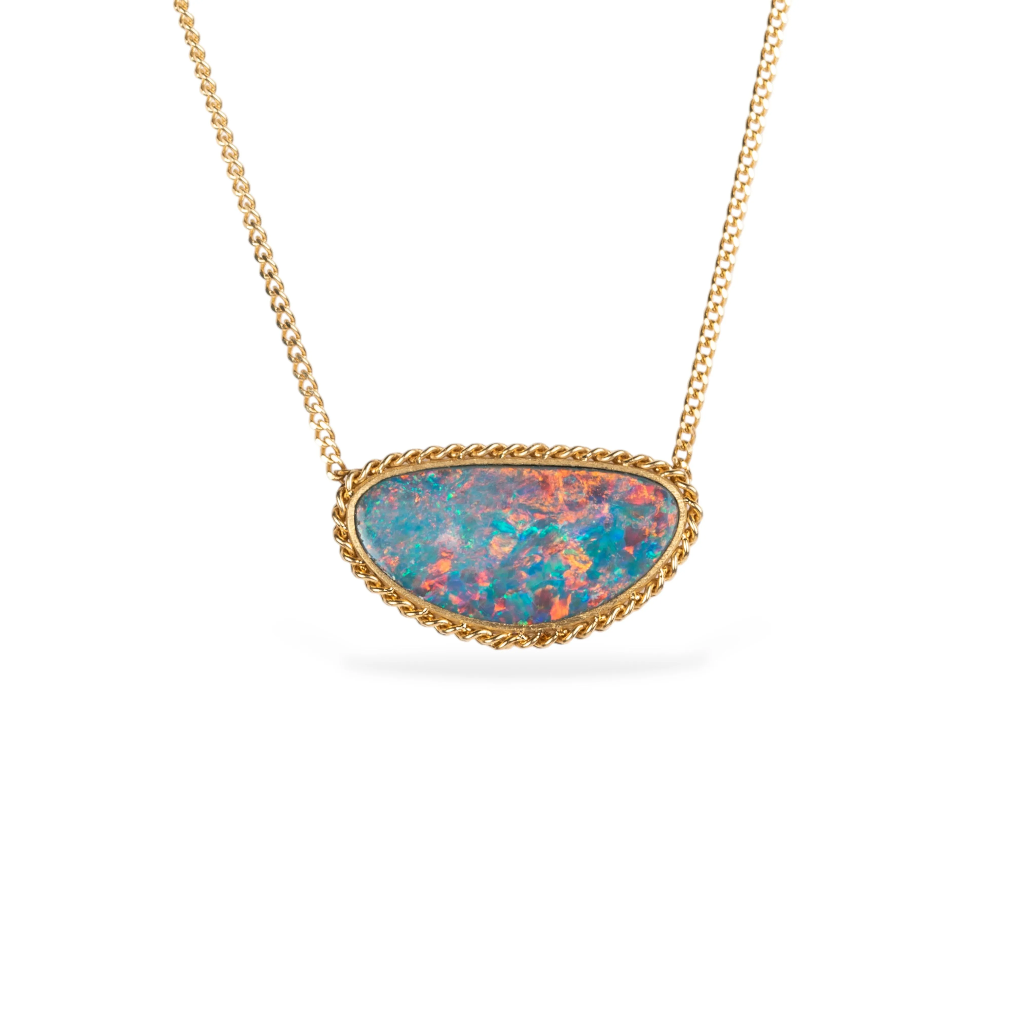 Australian Opal Radiant Necklace