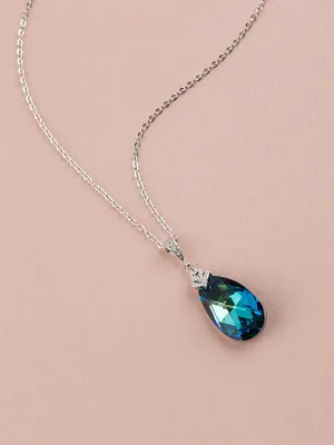 Bermuda Blue Crystal Pendant