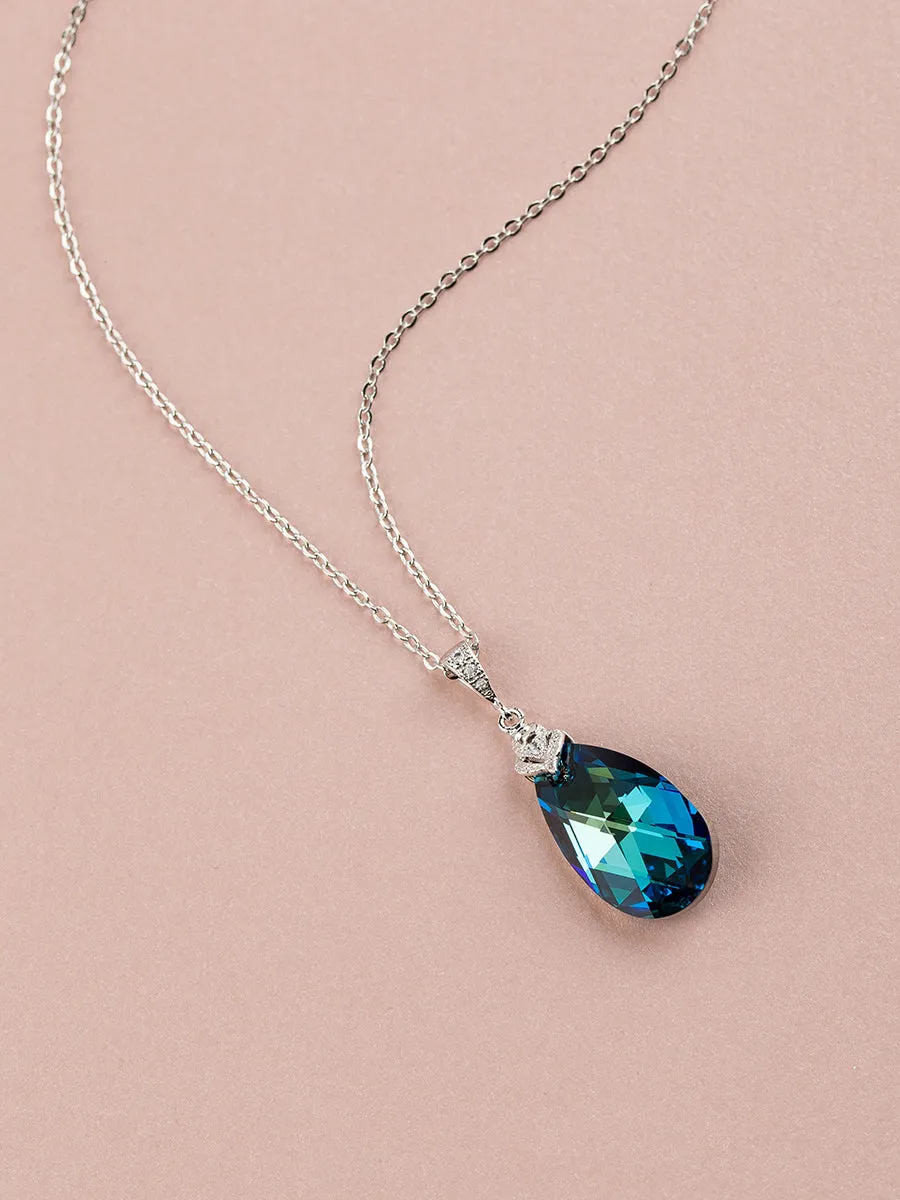 Bermuda Blue Crystal Pendant