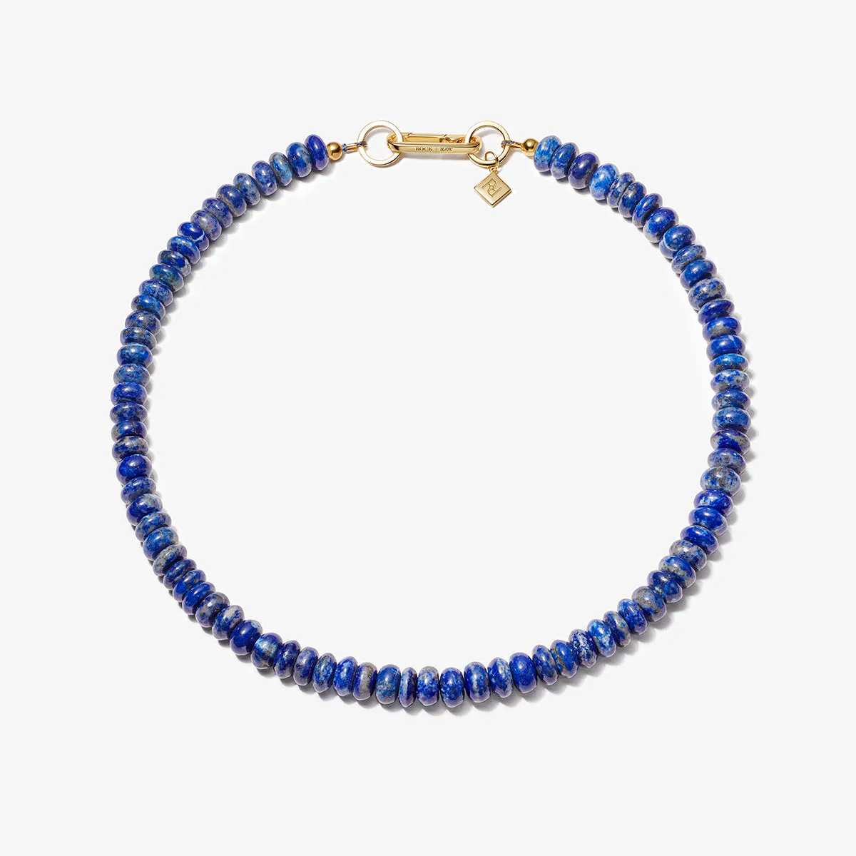 BLUE LAPIS CANDY BEAD NECKLACE