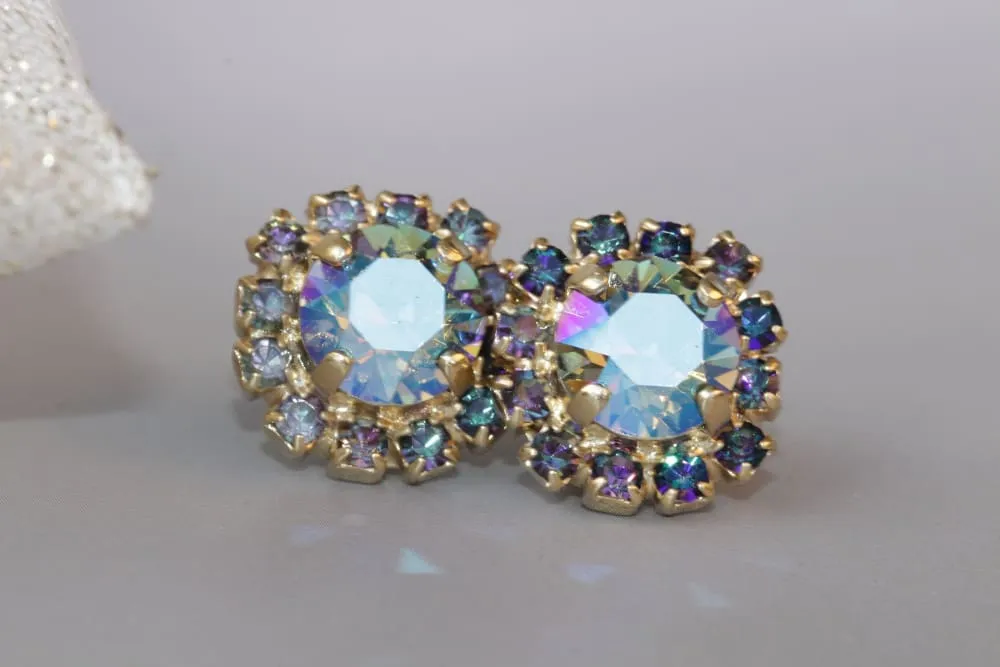 BLUE POST EARRINGS