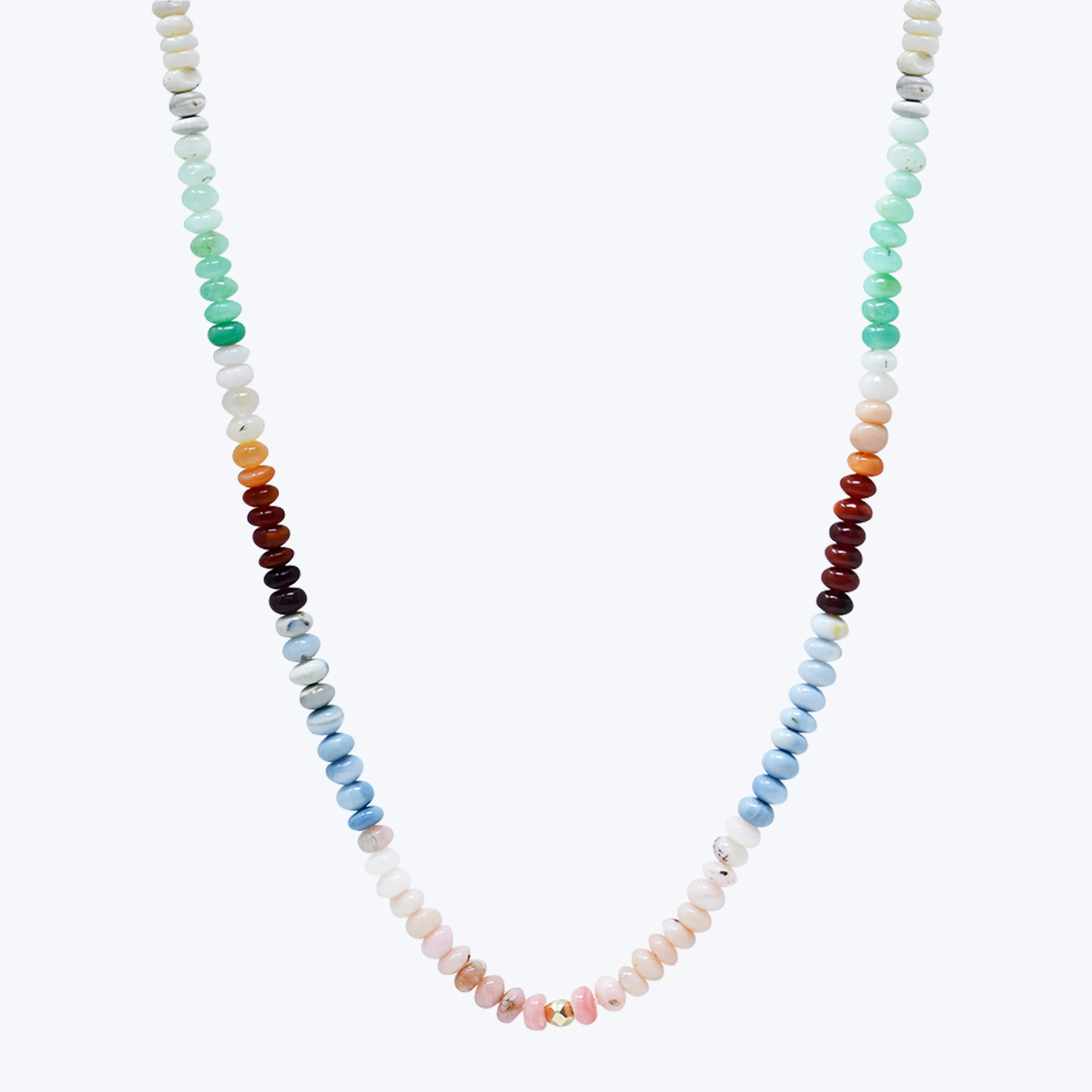 Bohème Multicolor Opal Rondelle Necklace