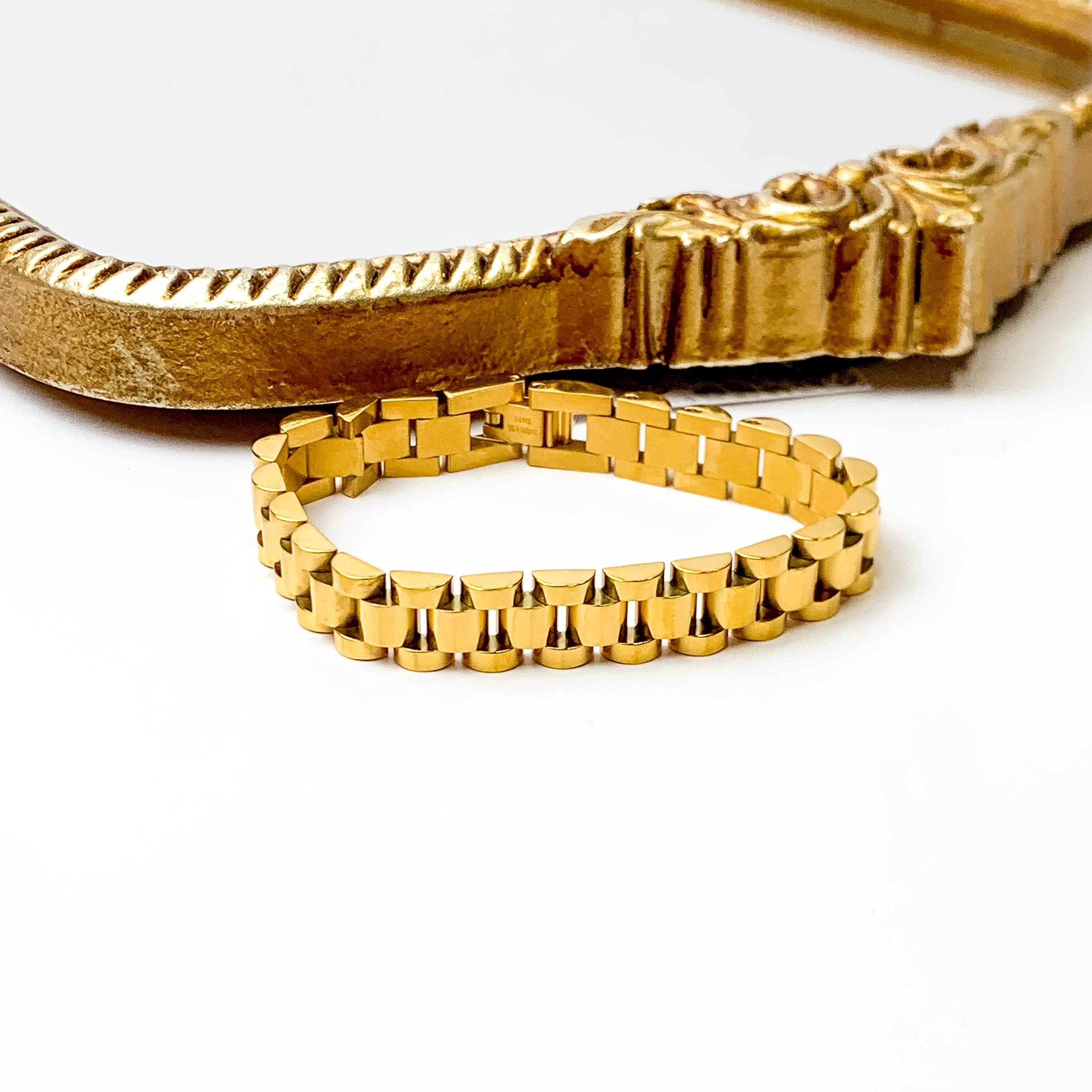 Bracha | Rolly Gold Tone Bracelet