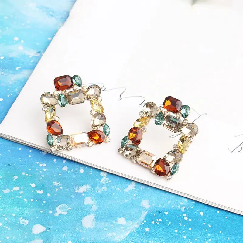 Camila Bohemian Square Earrings