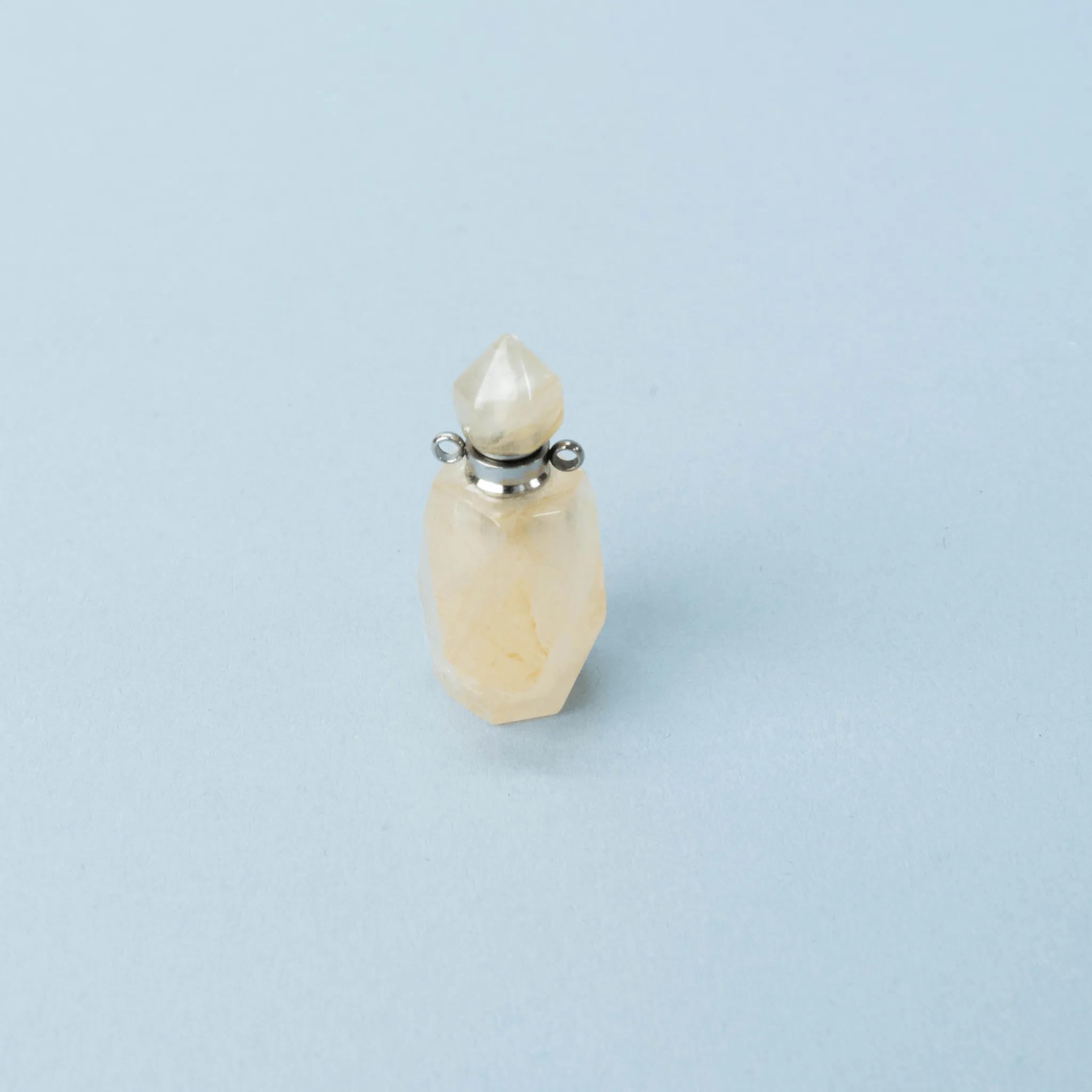 Citrine Perfume Bottle Pendant