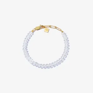 CLEAR QUARTZ CANDY BEADS BRACELET