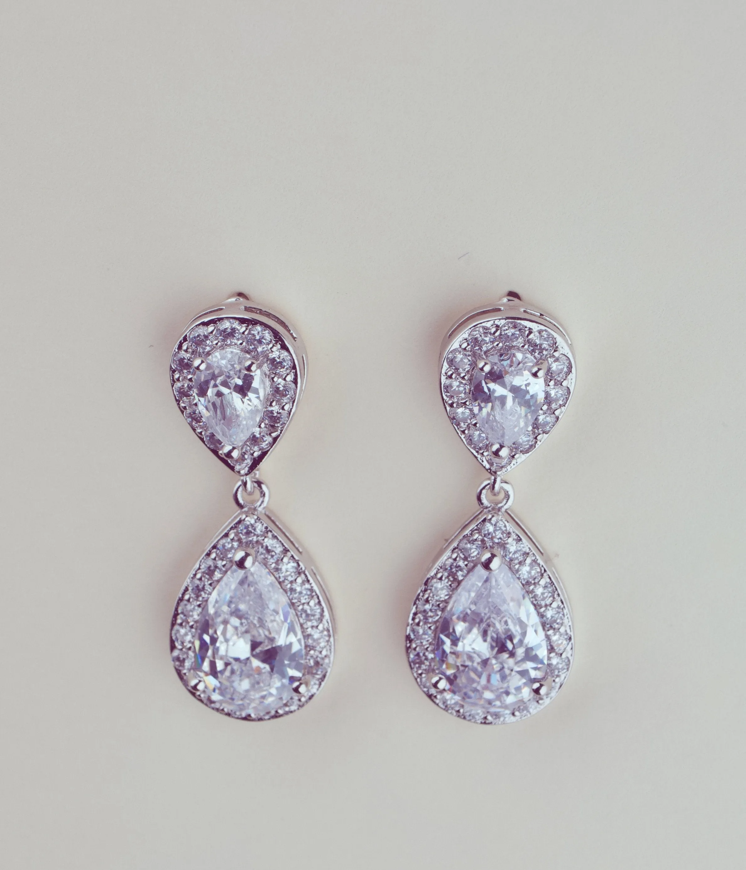 Crystal Earrings.