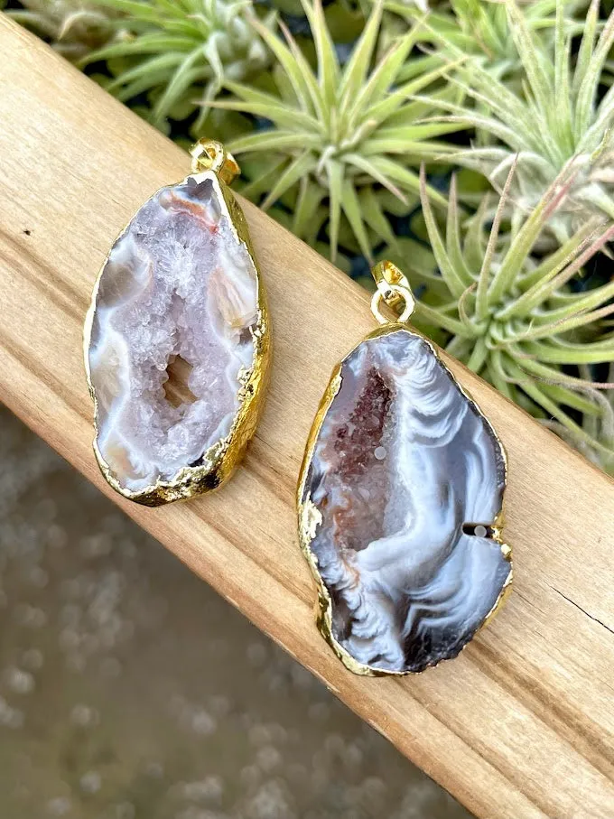 Druzy Agate Pendant