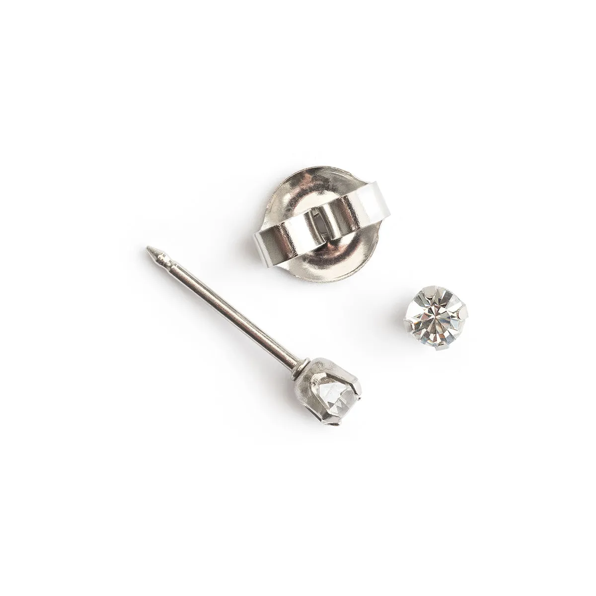 Ear Piercing 3 mm Crystal Stainless Steel Self Piercer