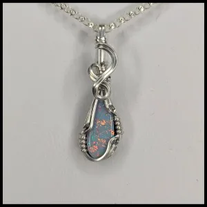 FAS303jd Australian Opal Necklace