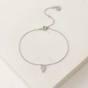 Flutter Heart Bracelet Silver