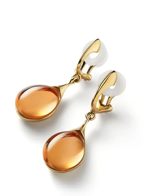 GALEA Clip-On Earrings -Honey