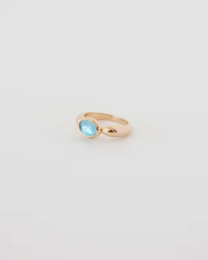 GARNER RING | BLUE TOPAZ