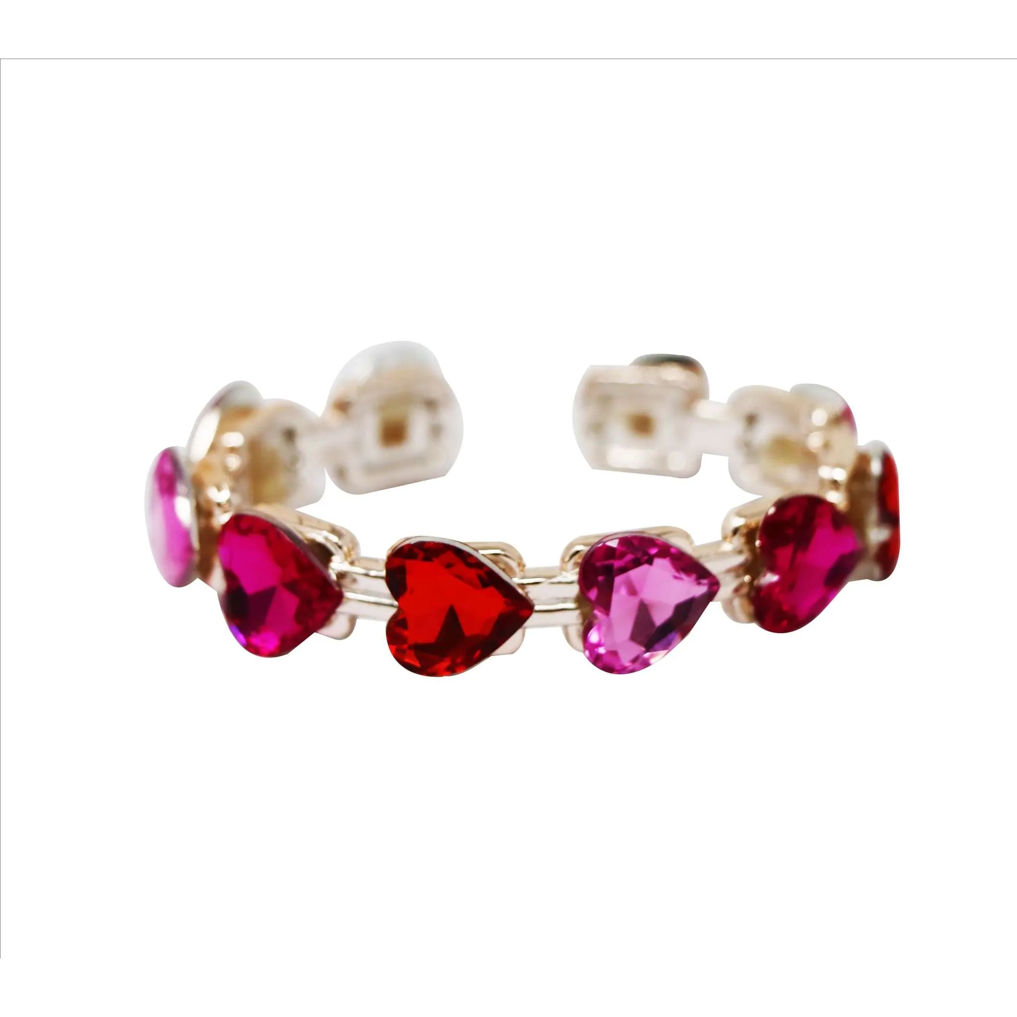 Gemstone Heart Bangle