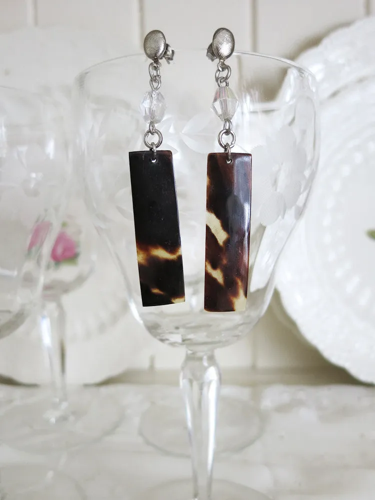 Genuine Tortoise Shell Earrings