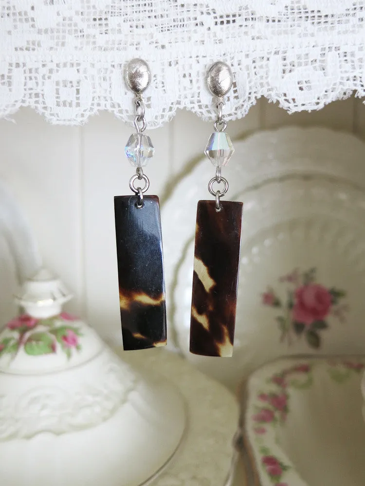 Genuine Tortoise Shell Earrings