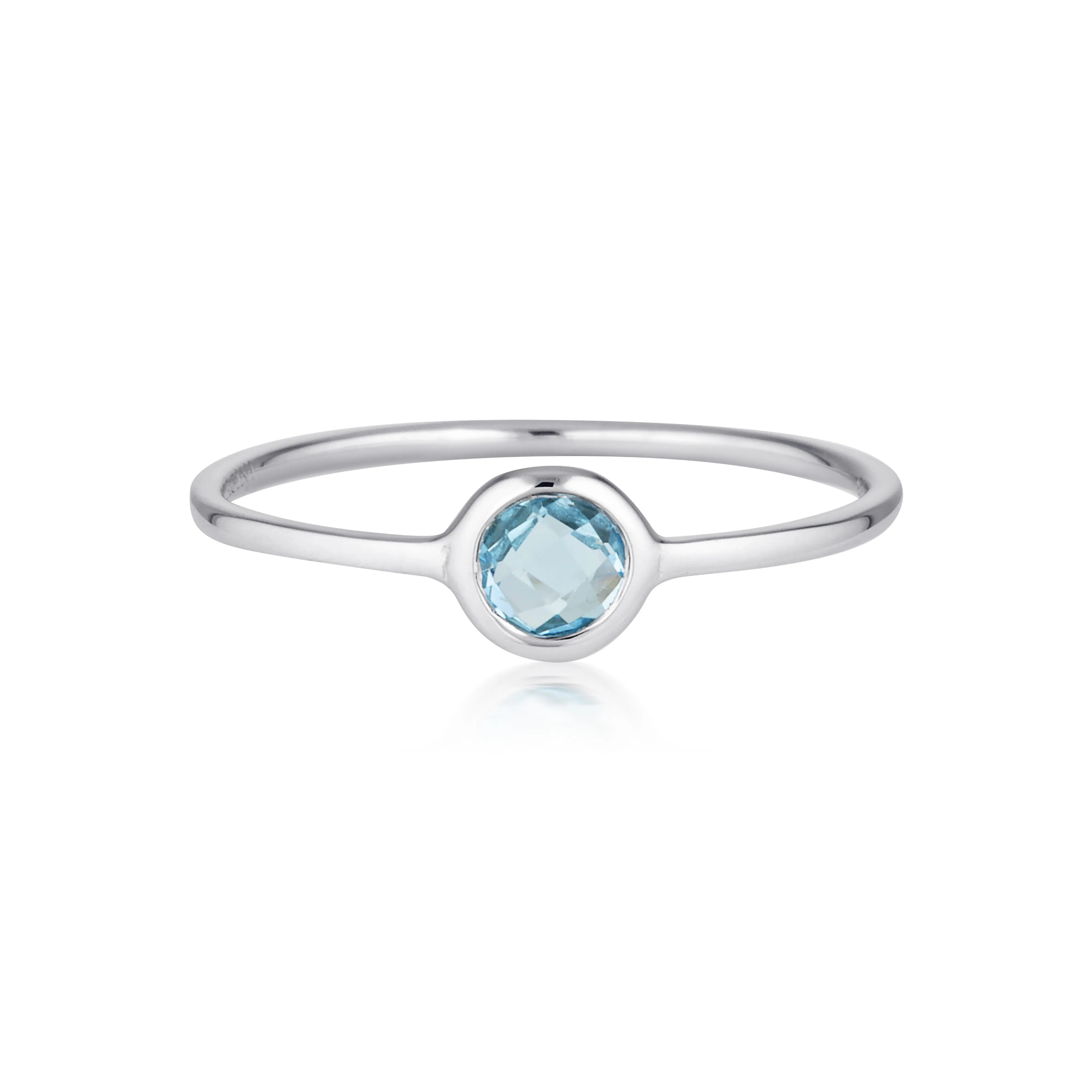 Georgini - Eos Sterling Silver Blue Topaz Ring