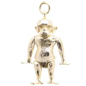 Gold Ape Monkey Charm