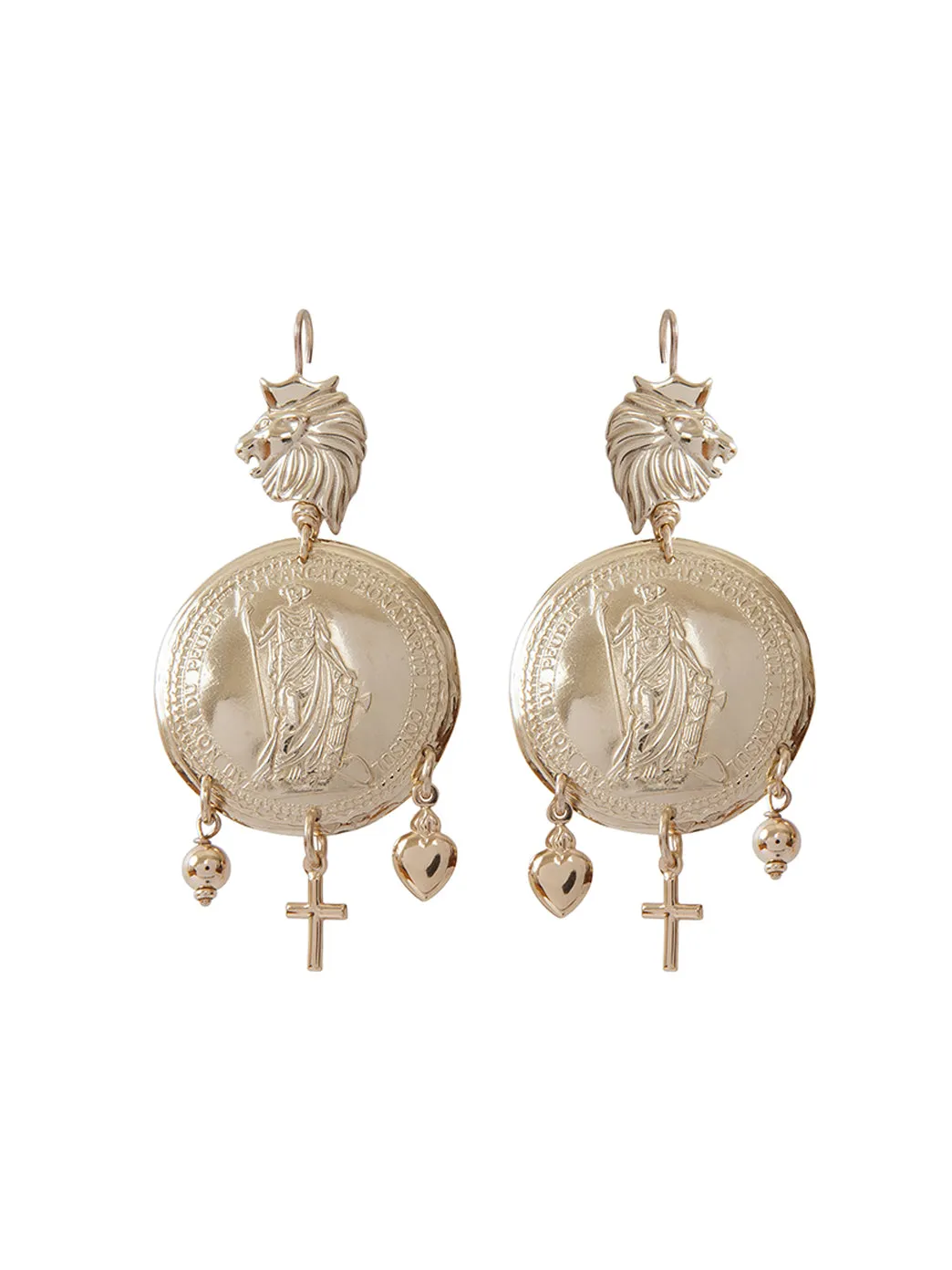 Gold Leone Earrings