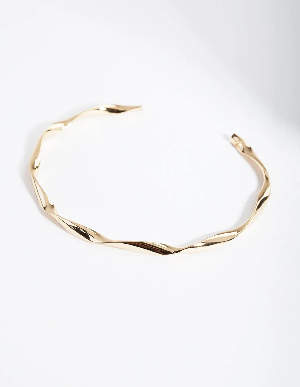 Gold Plated Twist Bangle