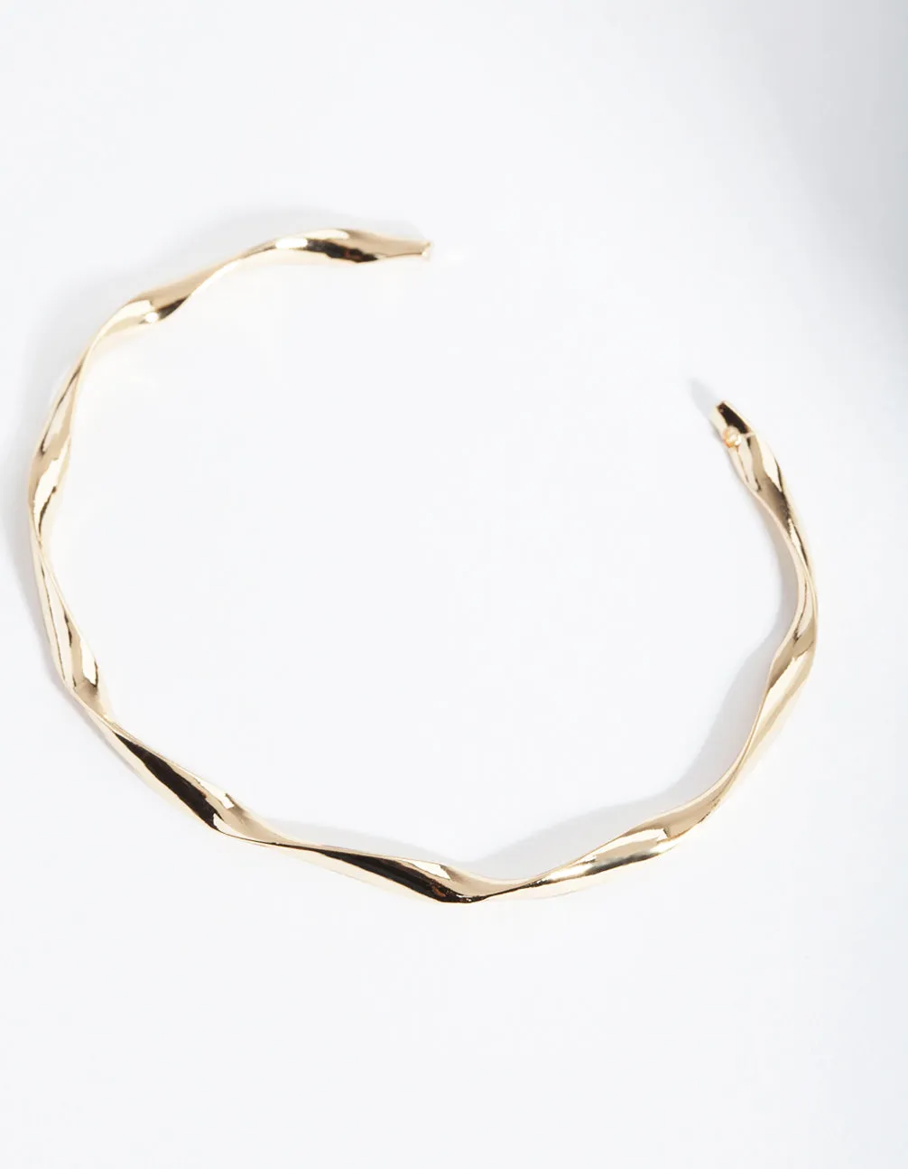 Gold Plated Twist Bangle