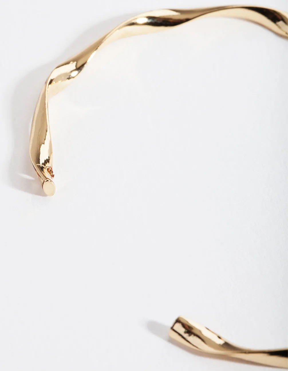 Gold Plated Twist Bangle