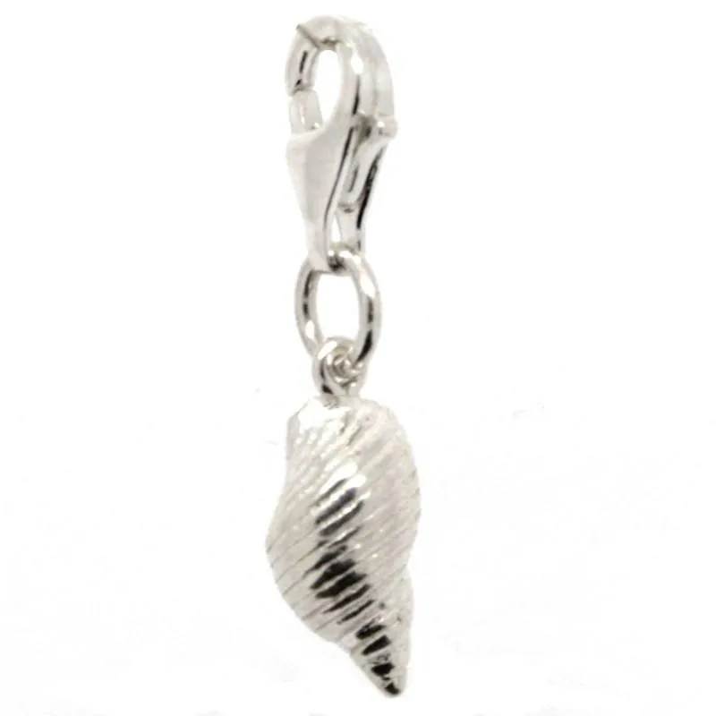 Gold Whelk Shell Charm