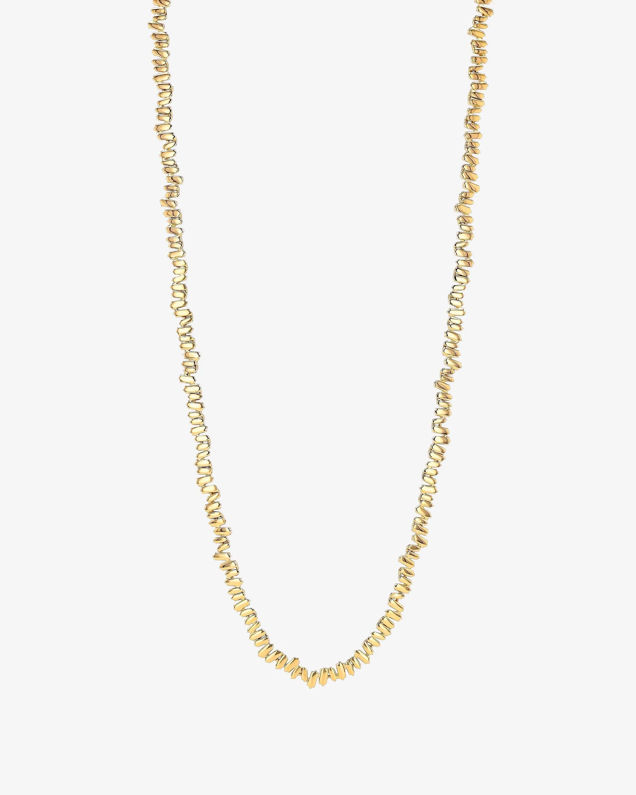 Golden 36" Inch Tennis Necklace