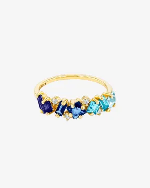 Nadima Blue Ombre Half Band