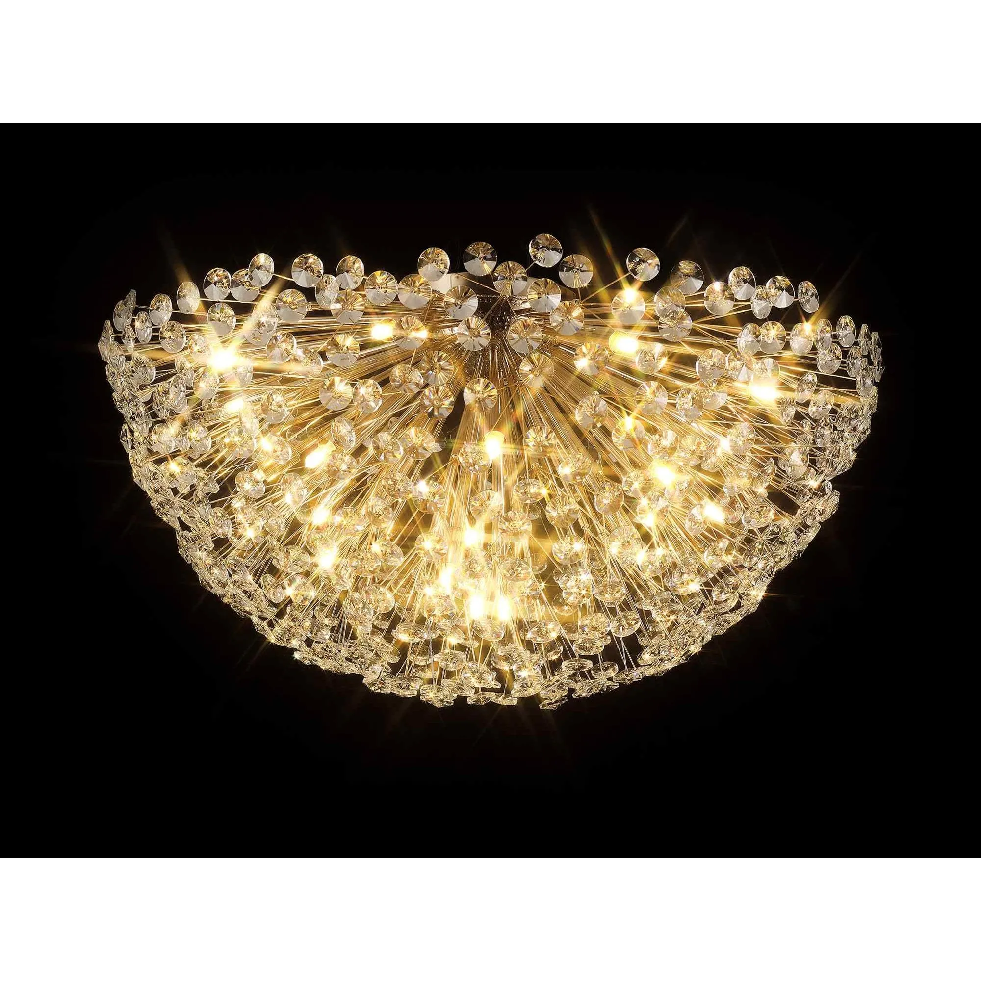 Nelson Lighting NL99819 Paris 21 Light Ceiling Light French Gold Crystal