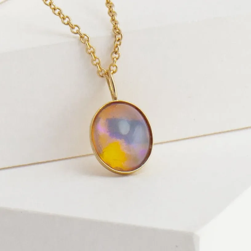 Octavia opal necklace