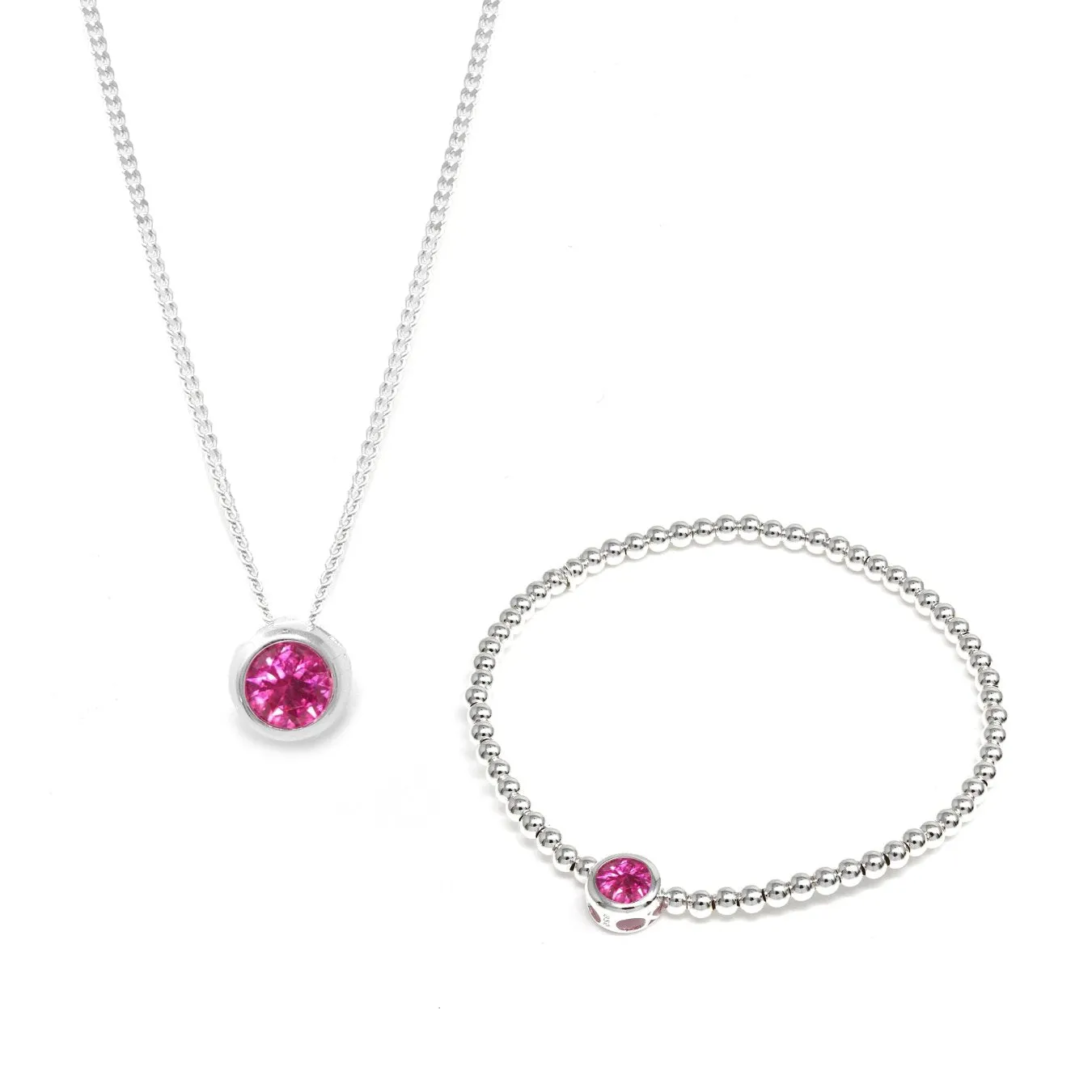 October Birthstone Gift Set - Silver