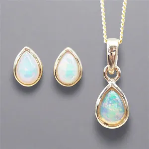 October Birthstone Jewellery Set - Opal Jewellery