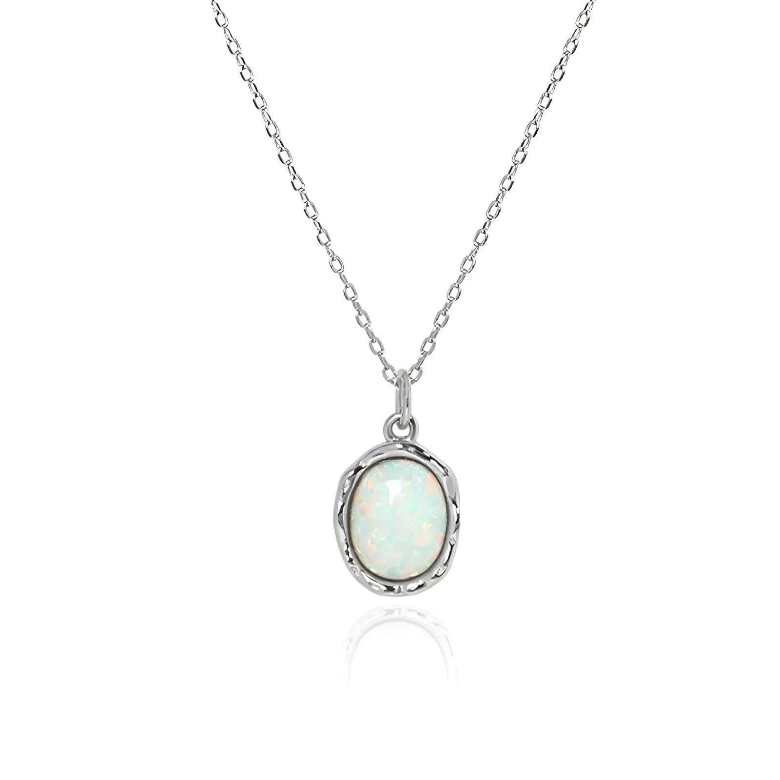 Opal Pendant Necklace