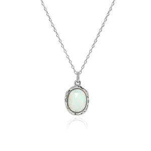 Opal Pendant Necklace