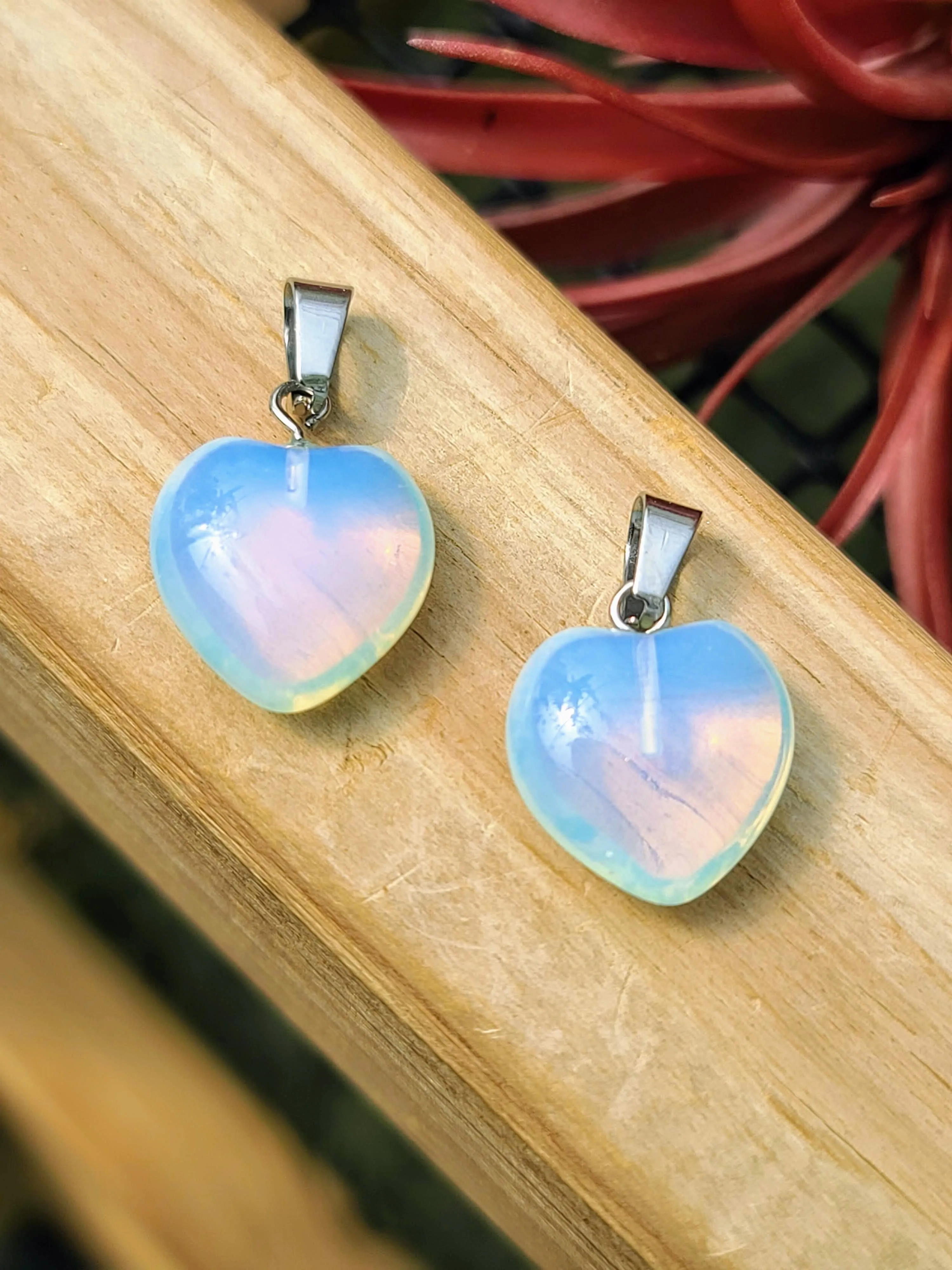 Opalite Heart Pendant