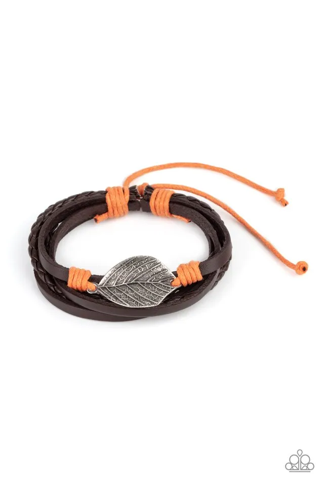 Paparazzi Bracelet ~ FROND and Center - Orange