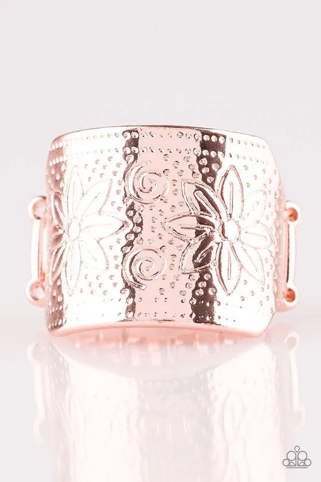 Paparazzi Ring ~ Wild Meadows - Rose Gold