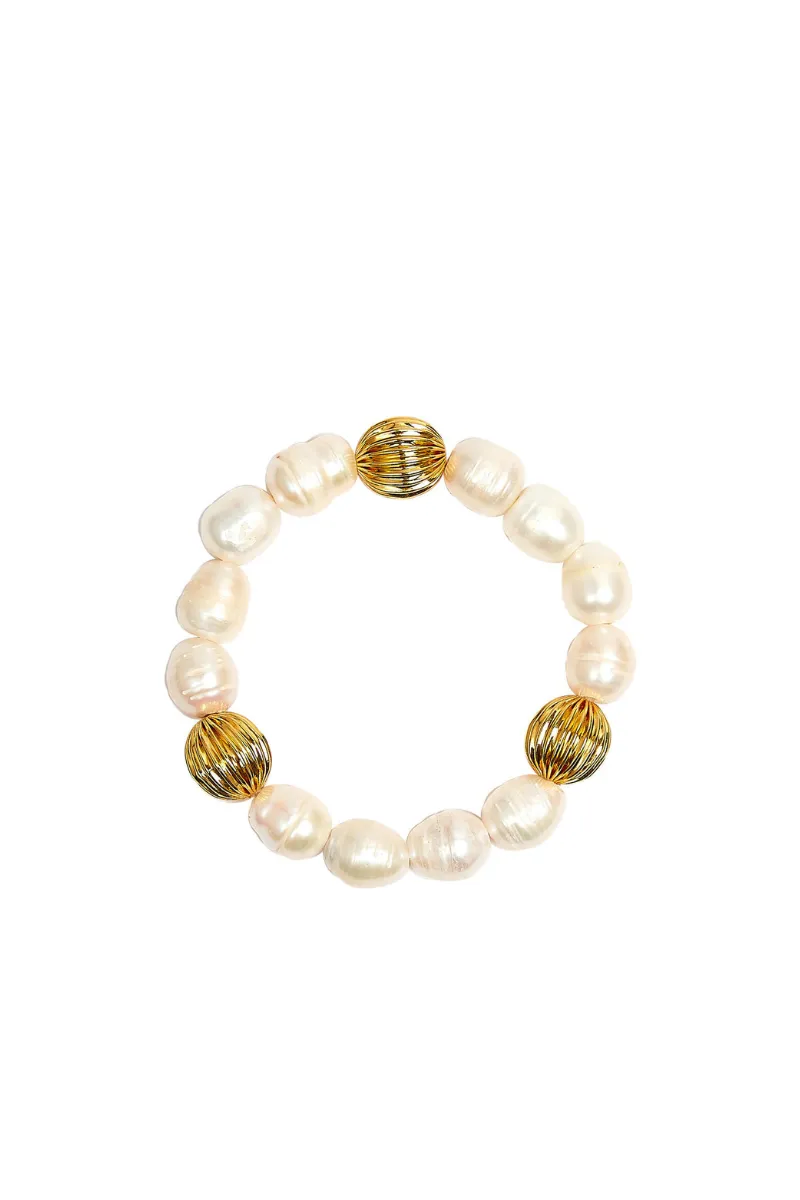 Parker Gold Beaded Bracelet