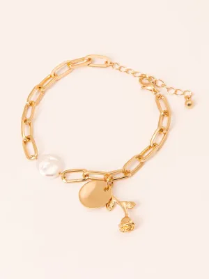 Pearl Rose Bracelet