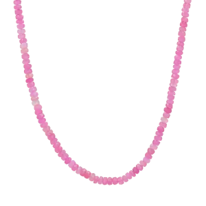 Pink Opal Bead Necklace