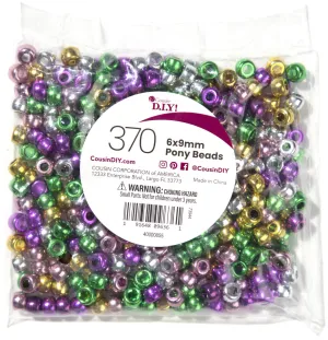 Pony Beads | Metallic Multi-color