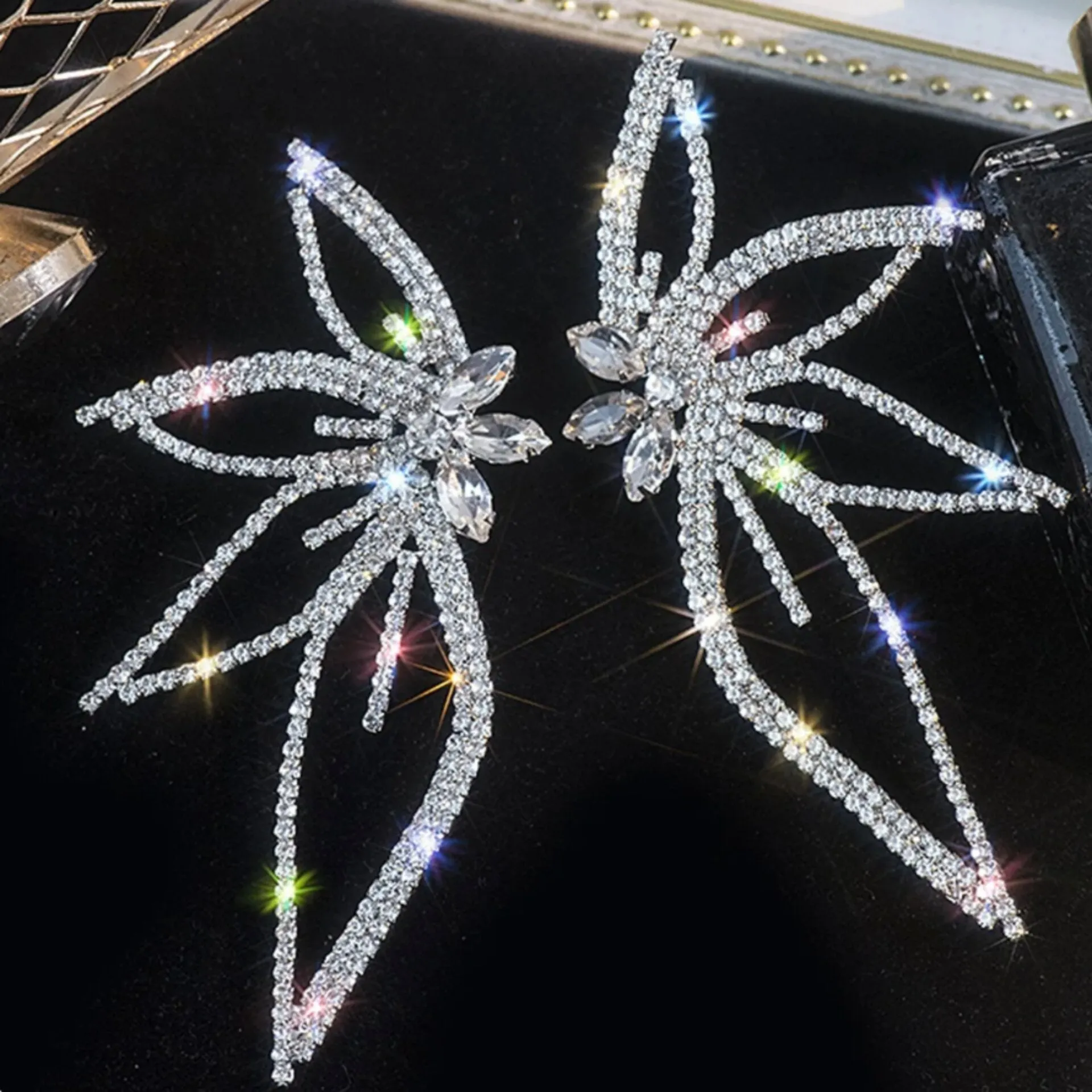 "Kalyn" - Rhinestone Bridal Earrings